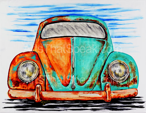 Hector Santiago Art - VW Art - VW Bug Art - VW Beetle Art