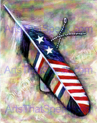 Lola R Swimmer - Native American Art - Military Art