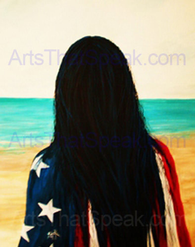 Lola R Swimmer - Acrylics on Canvas - Military Art - American Art