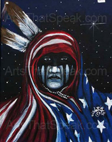 Lola R Swimmer - Military Art - Native American Art